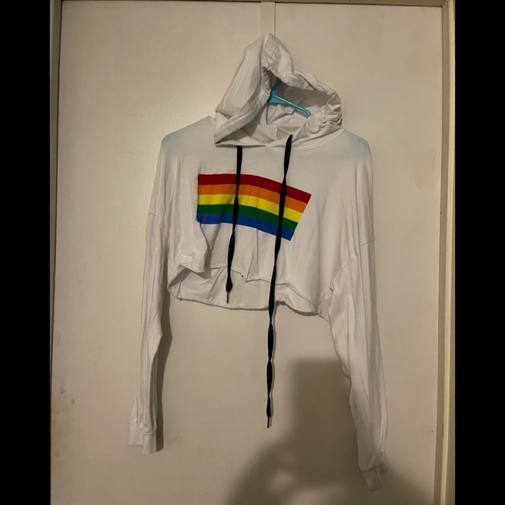 Pride crop top sweater